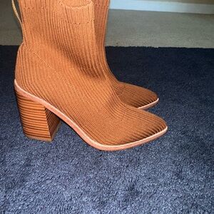 Steven By Steve Madden Tan Ankle Booties